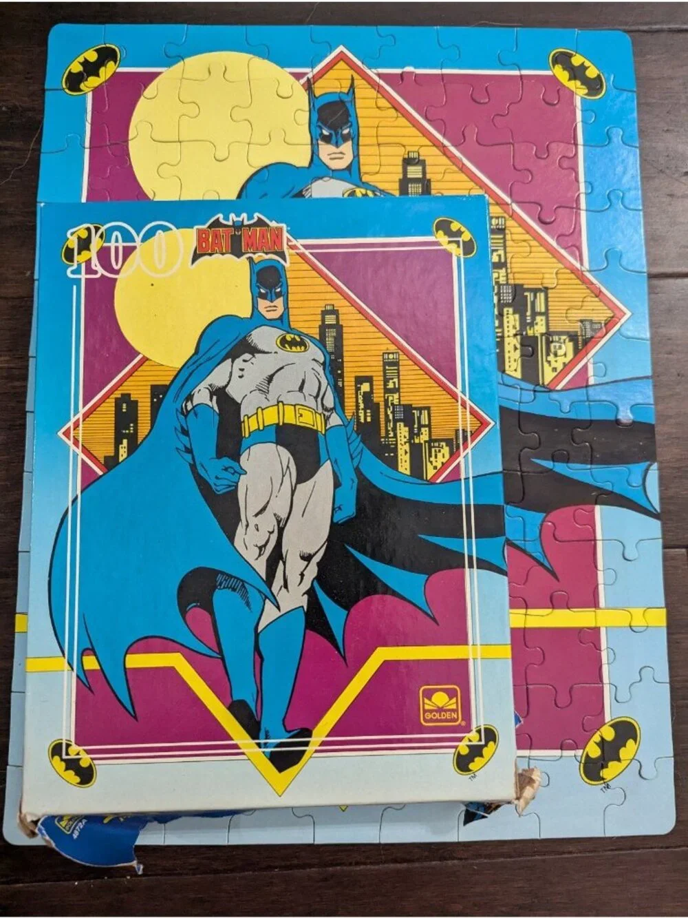 Lot of 3 Vintage Boys Jigsaw Puzzles Complete MB Garfield Batman Pinocchio